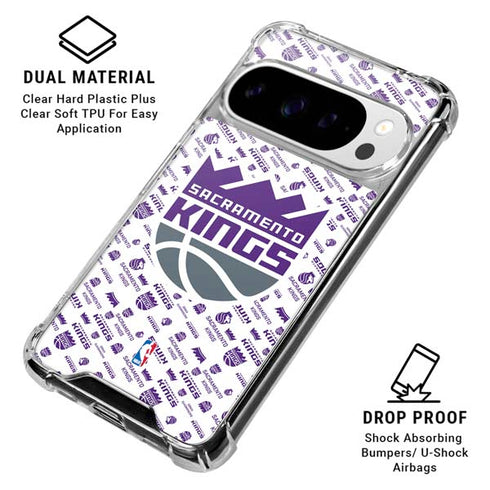 NBA Sacramento Kings History Logo Blast Google Pixel 10 Pro XL Clear Case